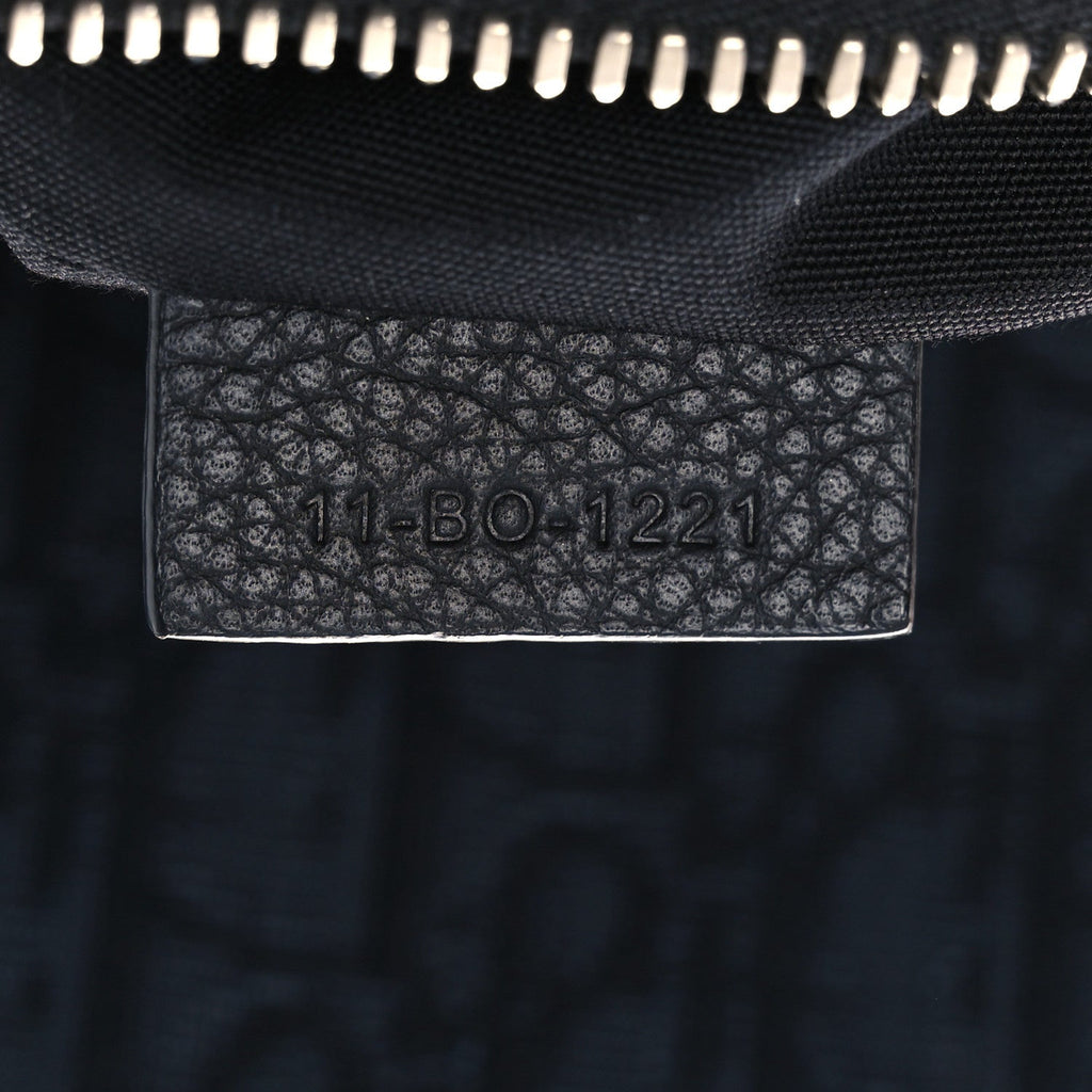 Oblique Mens Saddle Bag Black Blue