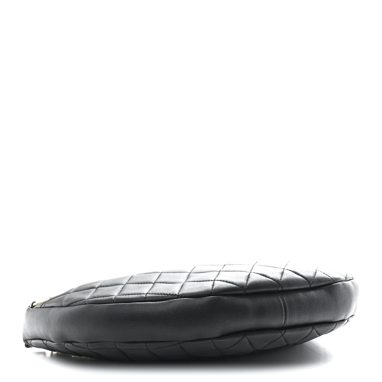 Lambskin Quilted All About Chains Hobo Black