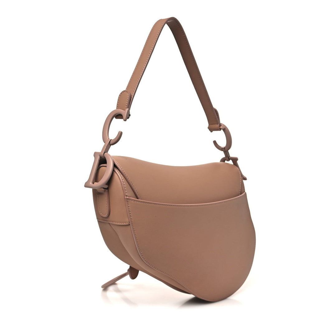 Ultra Matte Calfskin Saddle Bag Blush