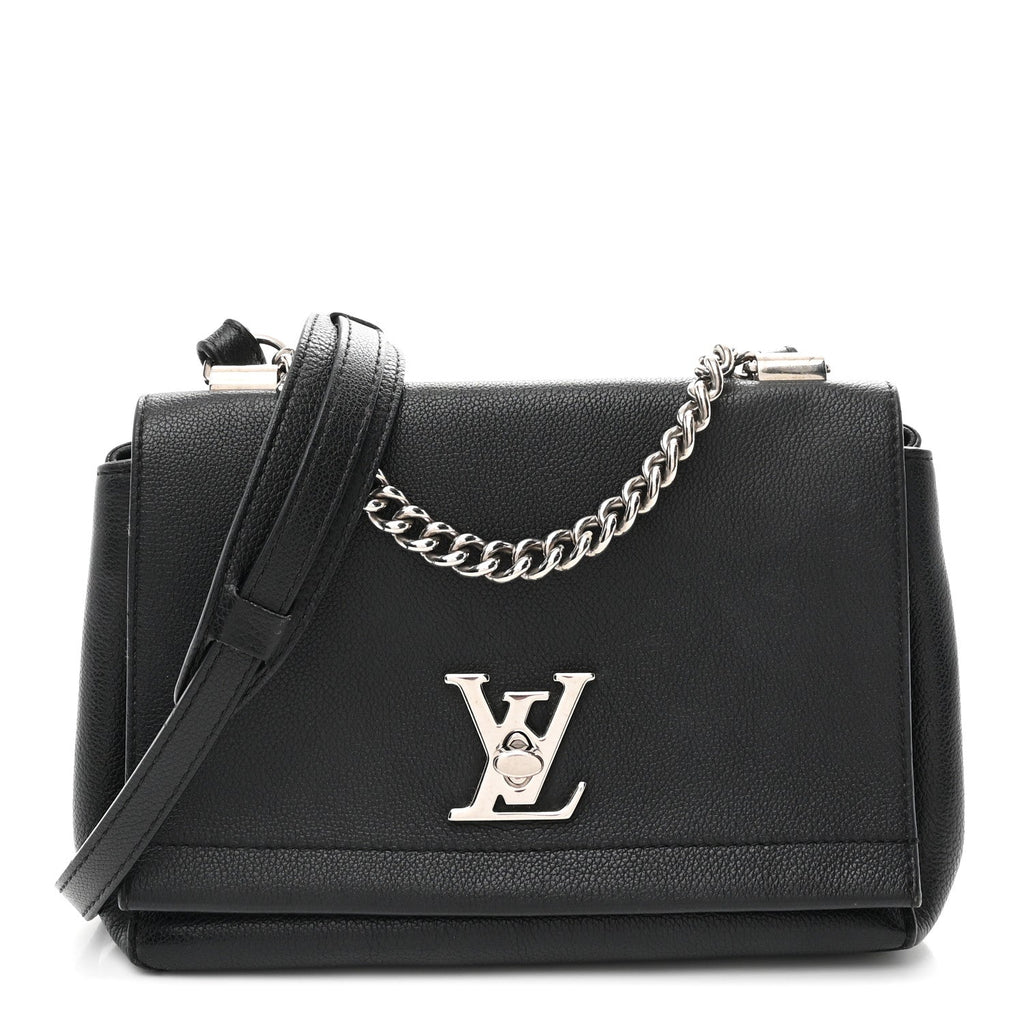 Calfskin Lockme II Chain Bag BB Black