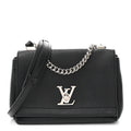 Calfskin Lockme II Chain Bag BB Black