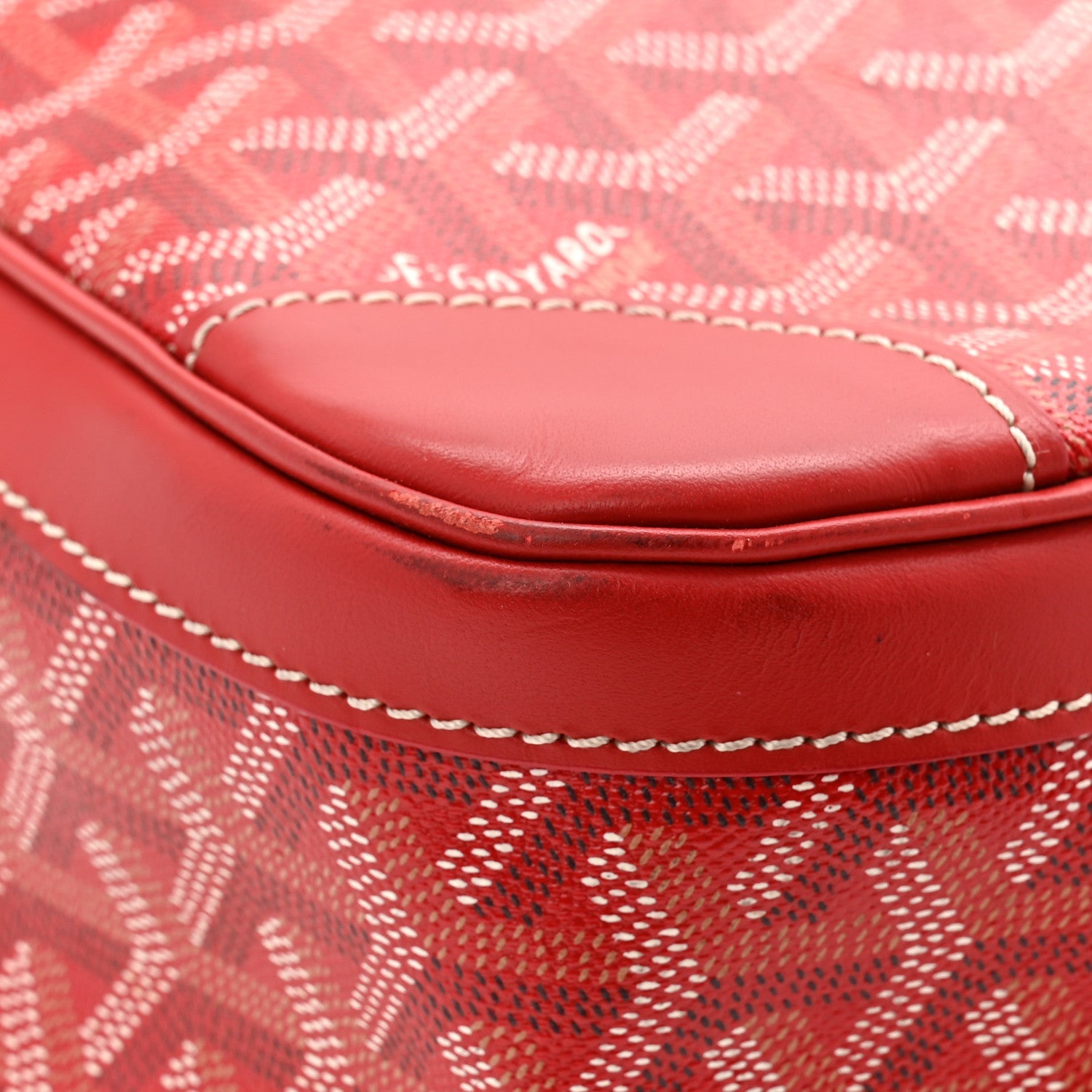 Goyardine Ambassade MM Briefcase Red