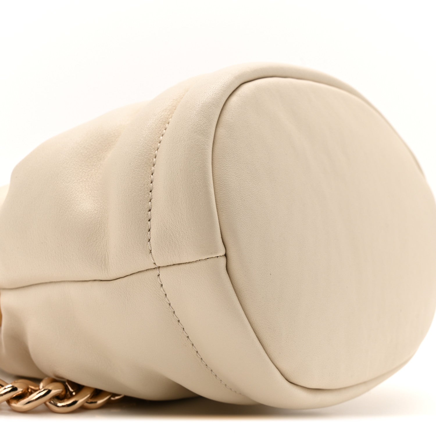 Calfskin Soft Small Bucket Bag Marshmallow