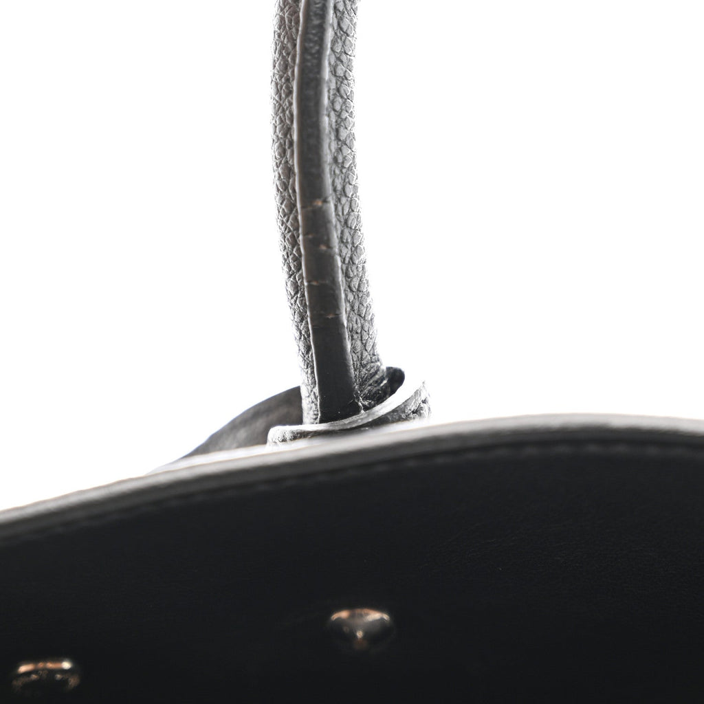 Grained Calfskin Baby Sac De Jour Coal