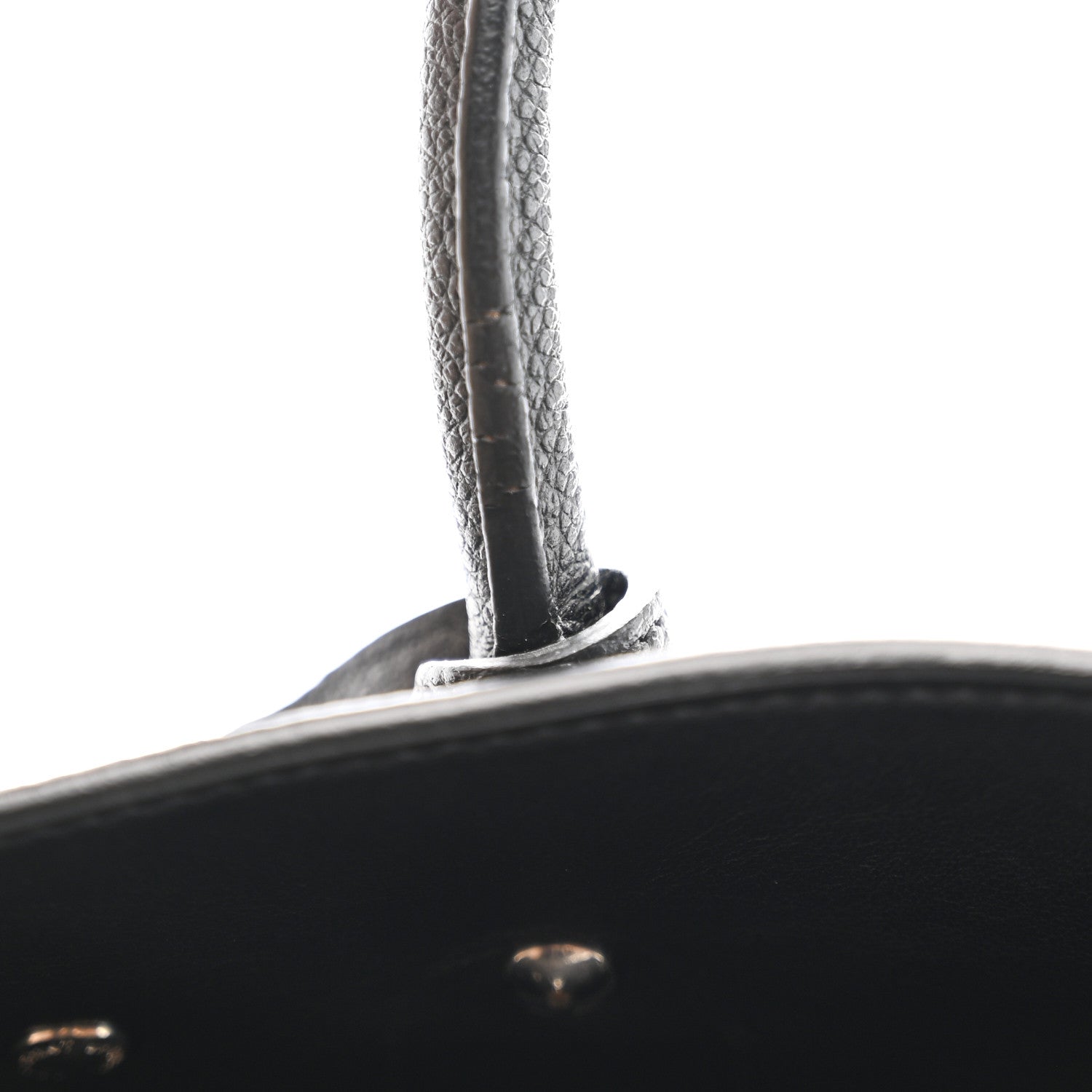 Grained Calfskin Baby Sac De Jour Coal