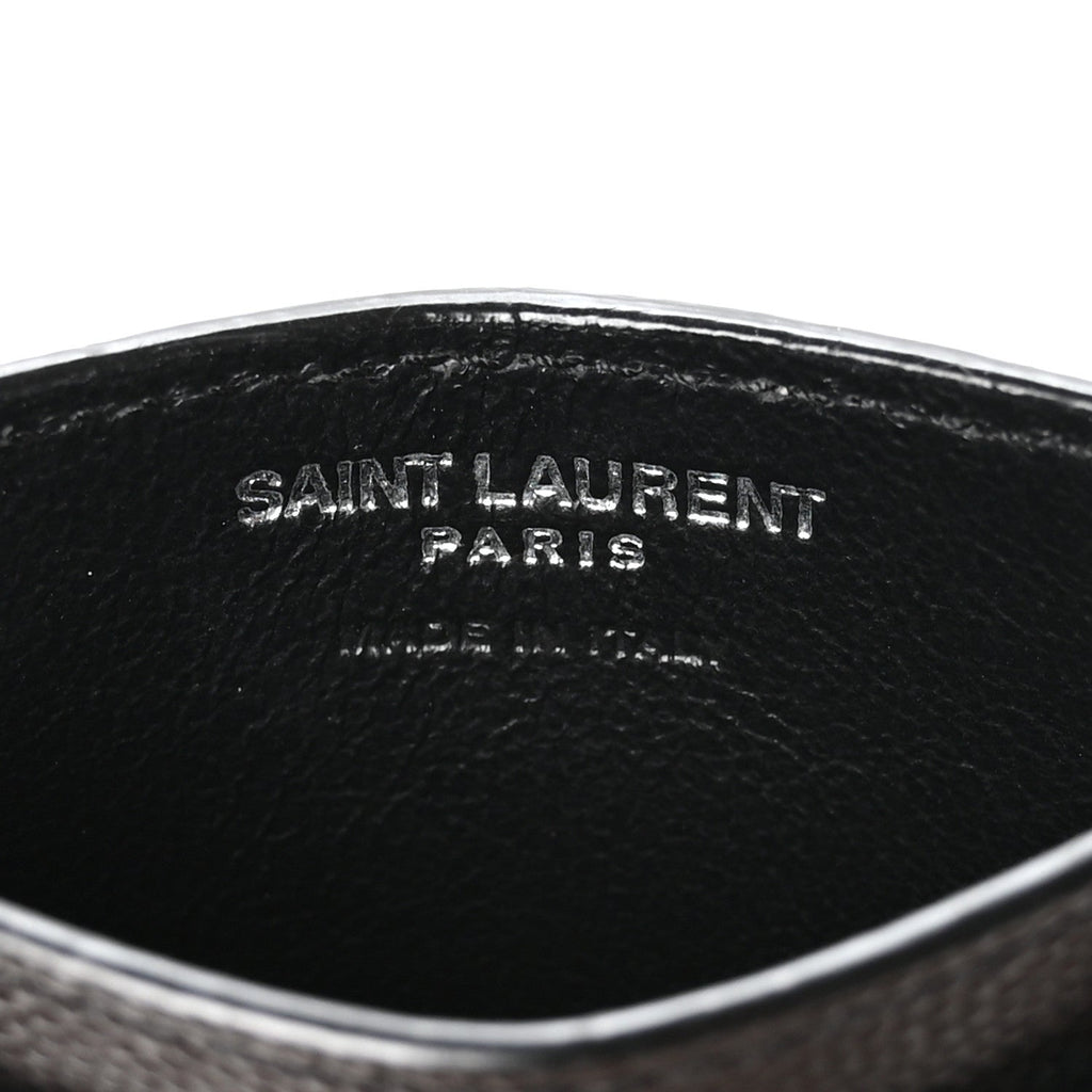 Grain De Poudre Matelasse Chevron Monogram Credit  Case Black
