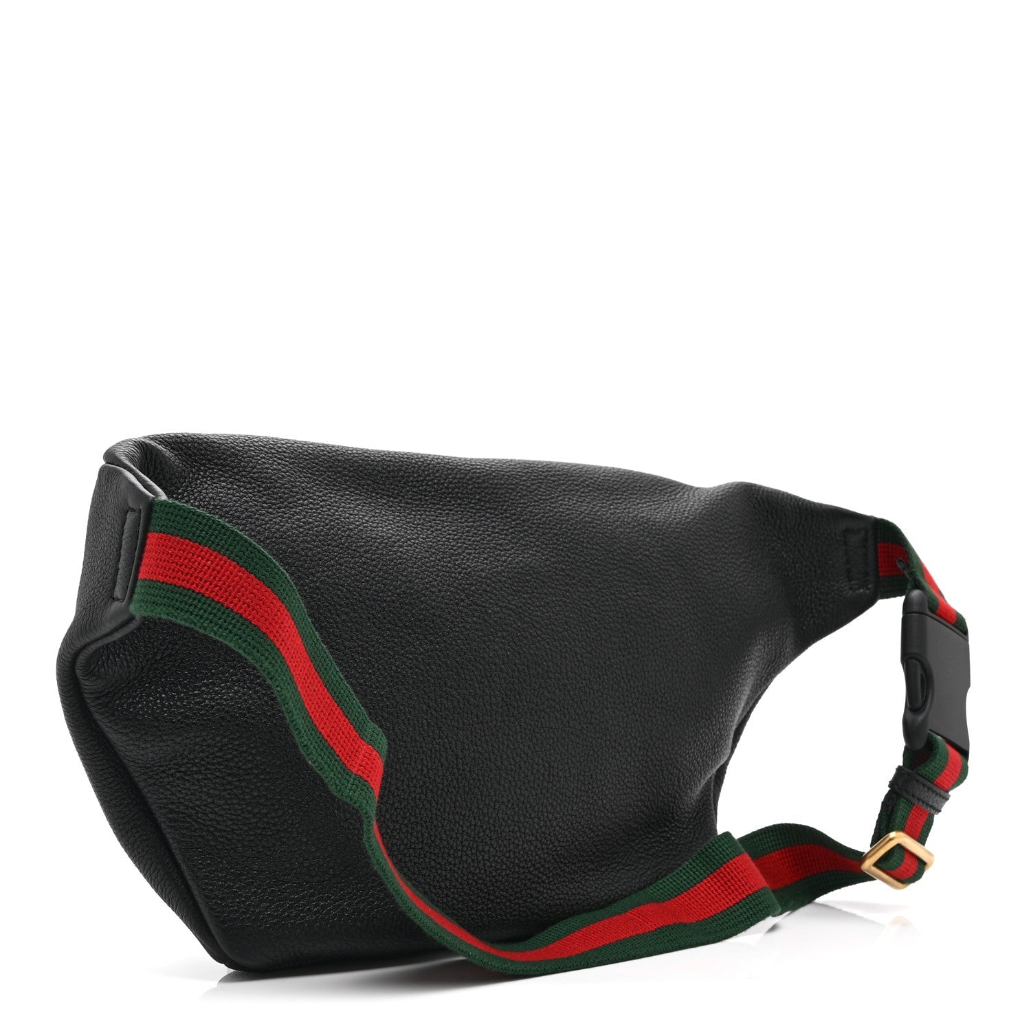 Grained Calfskin Logo Belt Bag Black