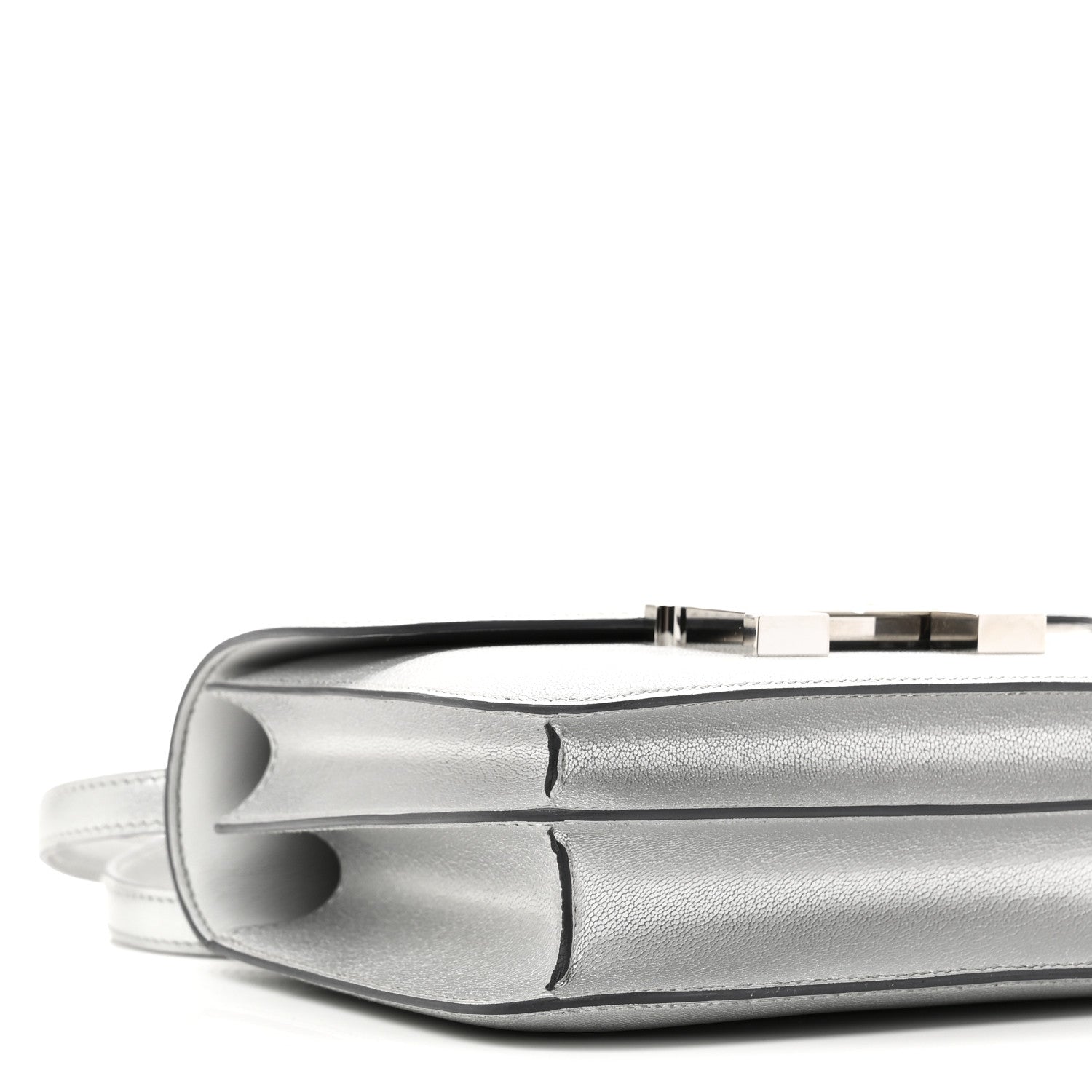 Metallic Chevre Chamkilight Constance 18 Argent