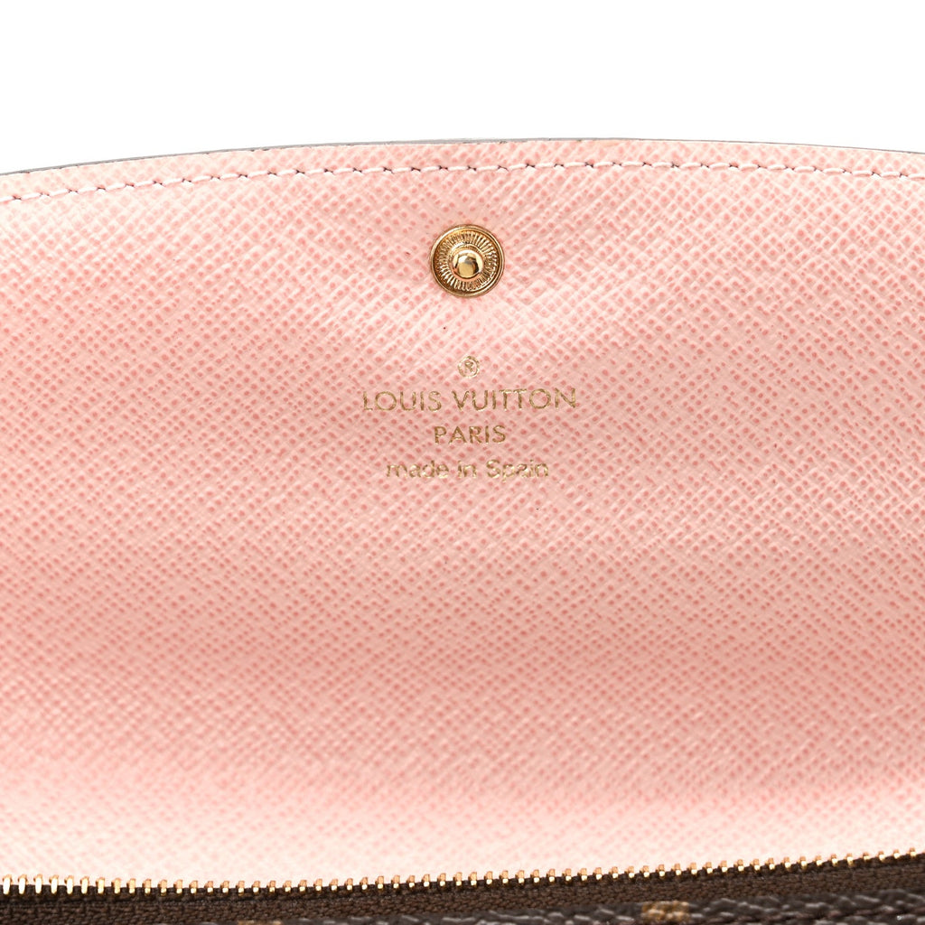 Monogram Emilie Wallet Rose Ballerine