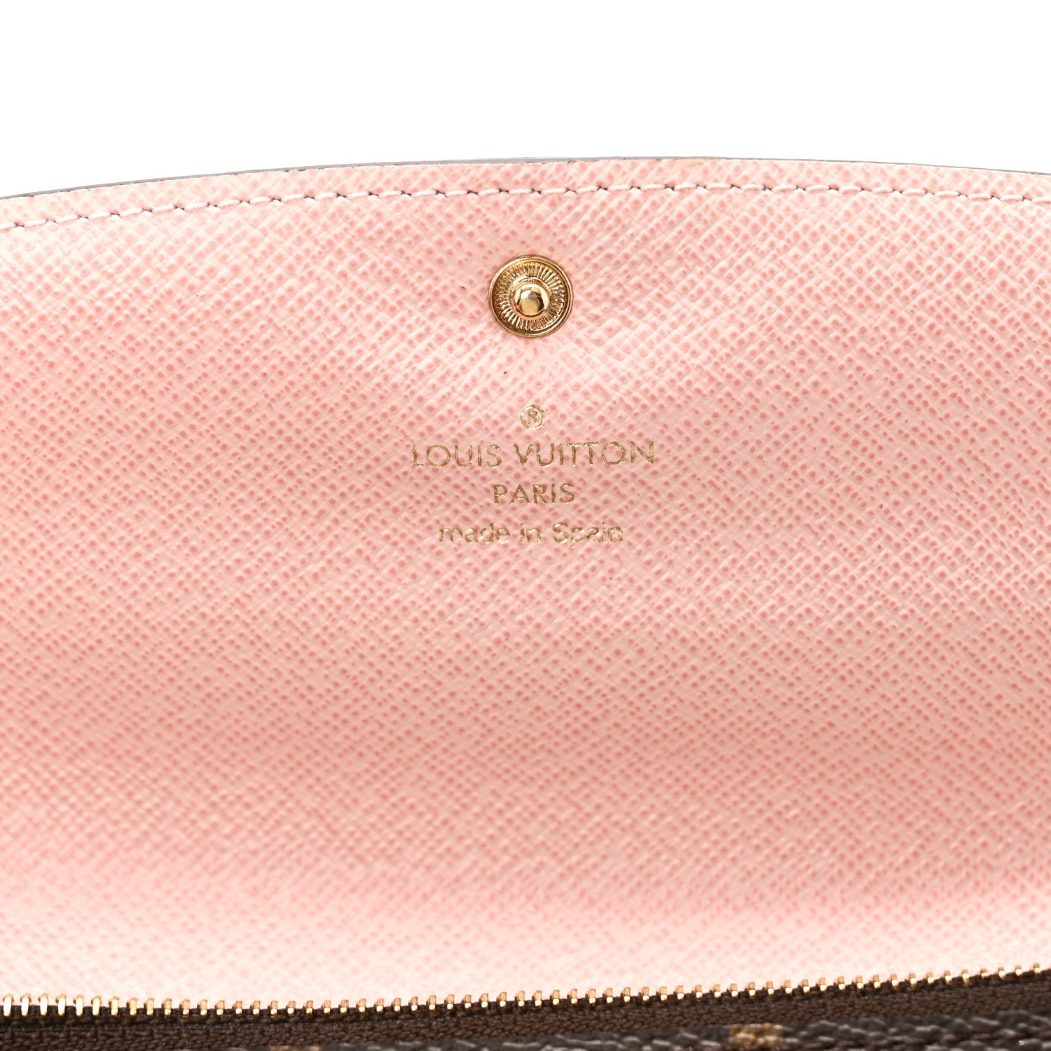 Monogram Emilie Wallet Rose Ballerine