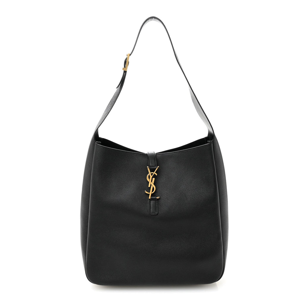 Supple Calfskin Large Le 5 A 7 Soft Hobo Black