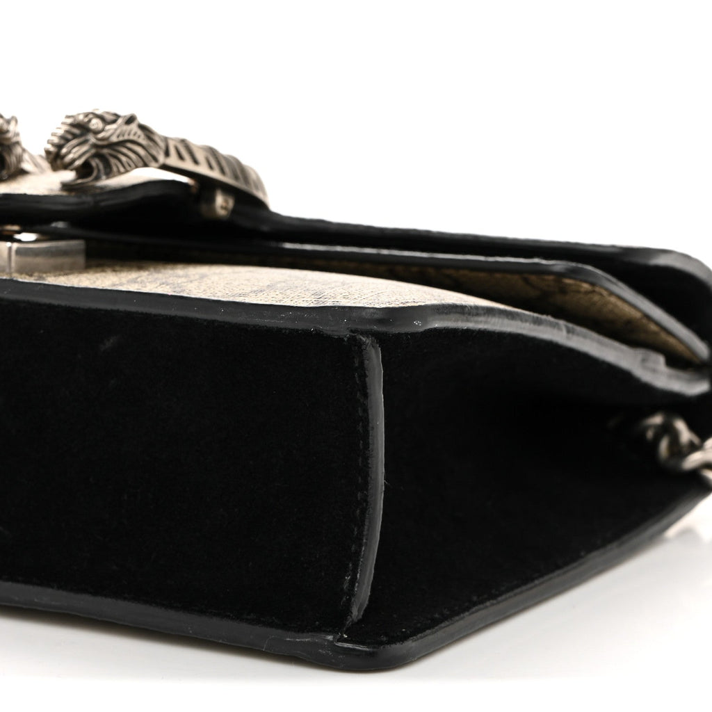 GG Supreme Monogram Mini Dionysus Shoulder Bag Black