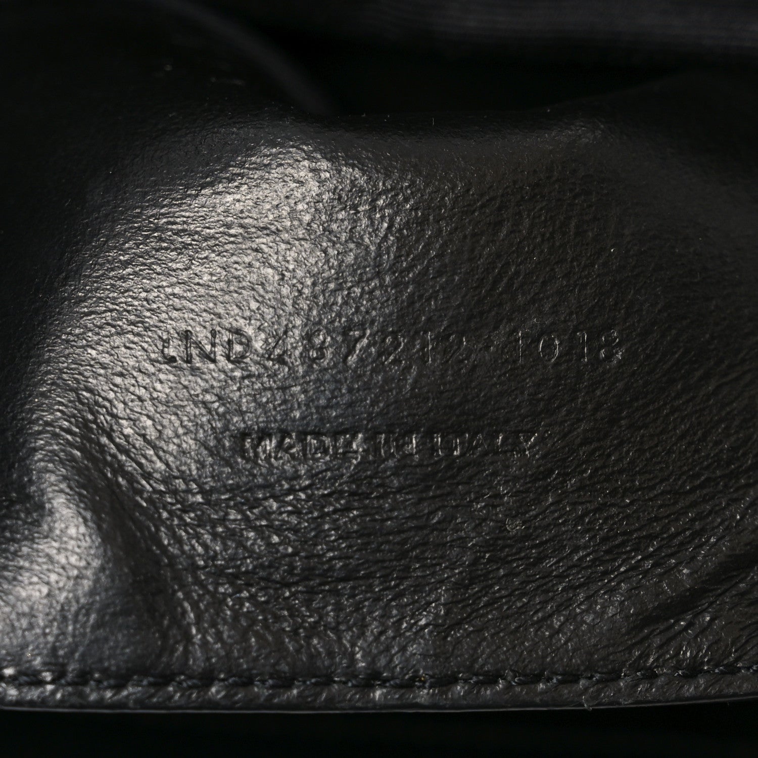 Sheepskin Matelasse Chevron Monogram Large College Bag Black