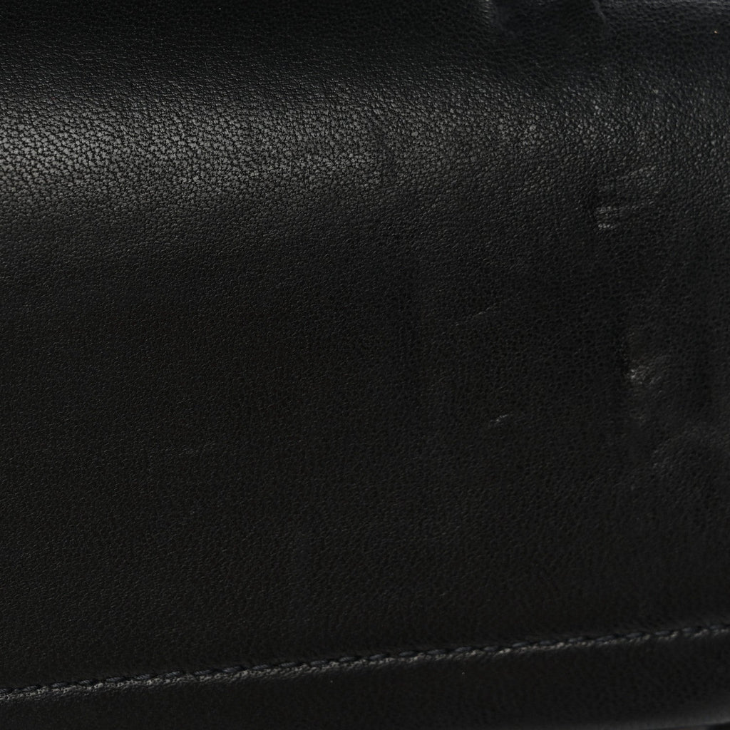 Lambskin Quilted Small Double Flap Black