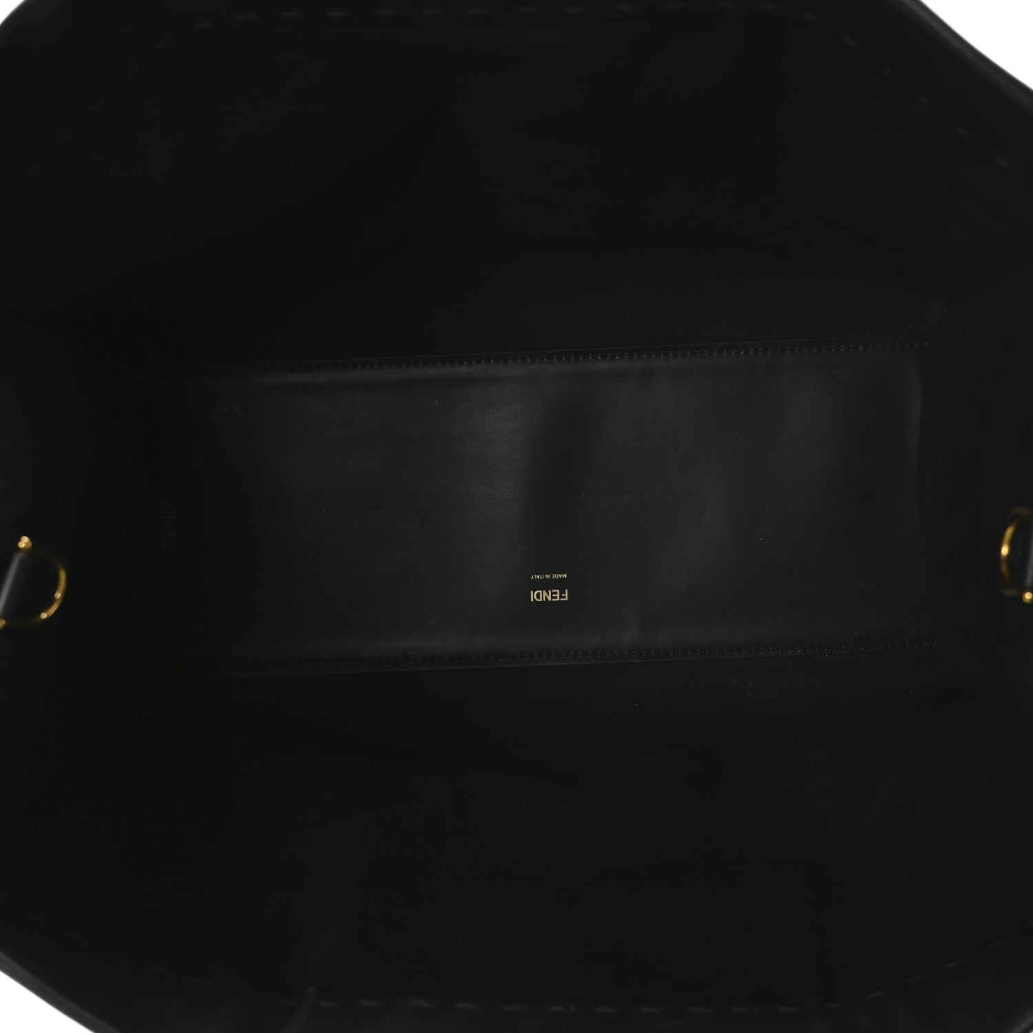 Vitello King Plexiglass Medium Fendi Sunshine Shopper Tote Black
