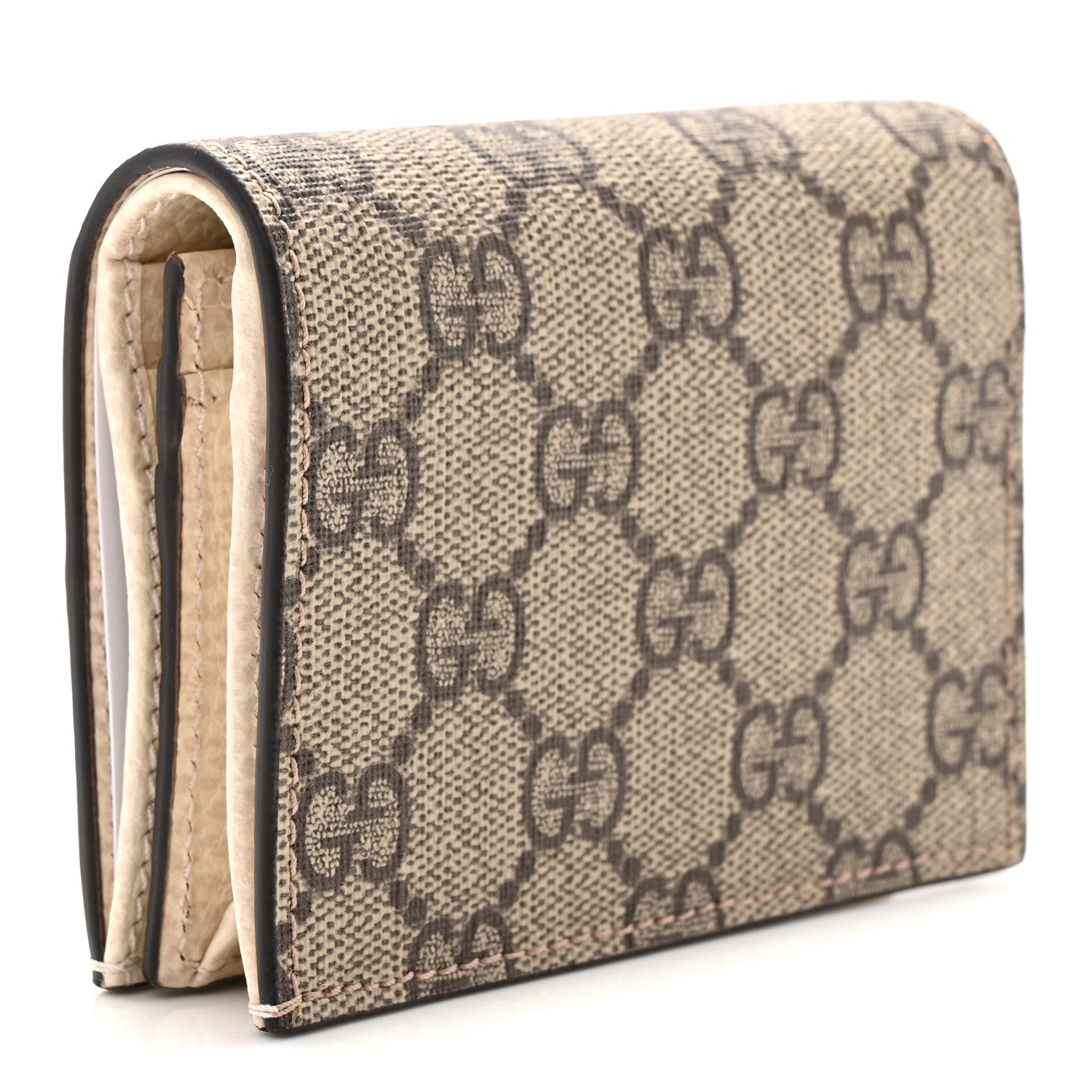 Dollar Calfskin GG Supreme Monogram GG Marmont  Case Mystic White Beige Ebony