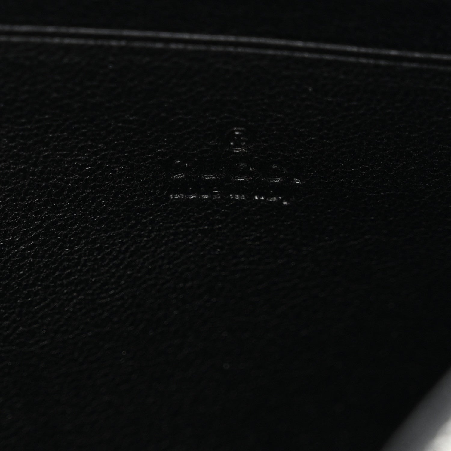 Sakai Be Green Calfskin Diagonal Stitched Blondie Wallet on Chain Black