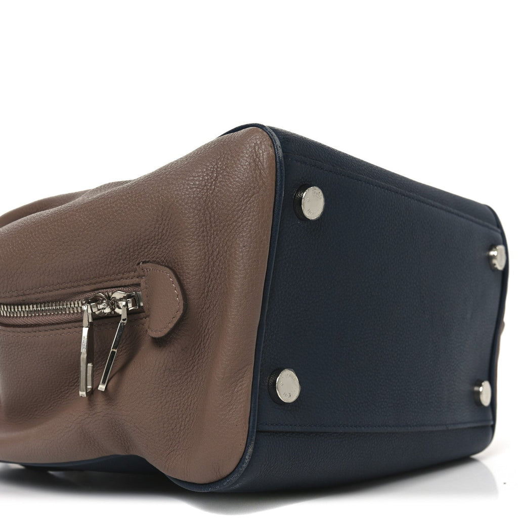 Veau Ecorce Haute Maroquinerie Milaris Blue Marine Vison