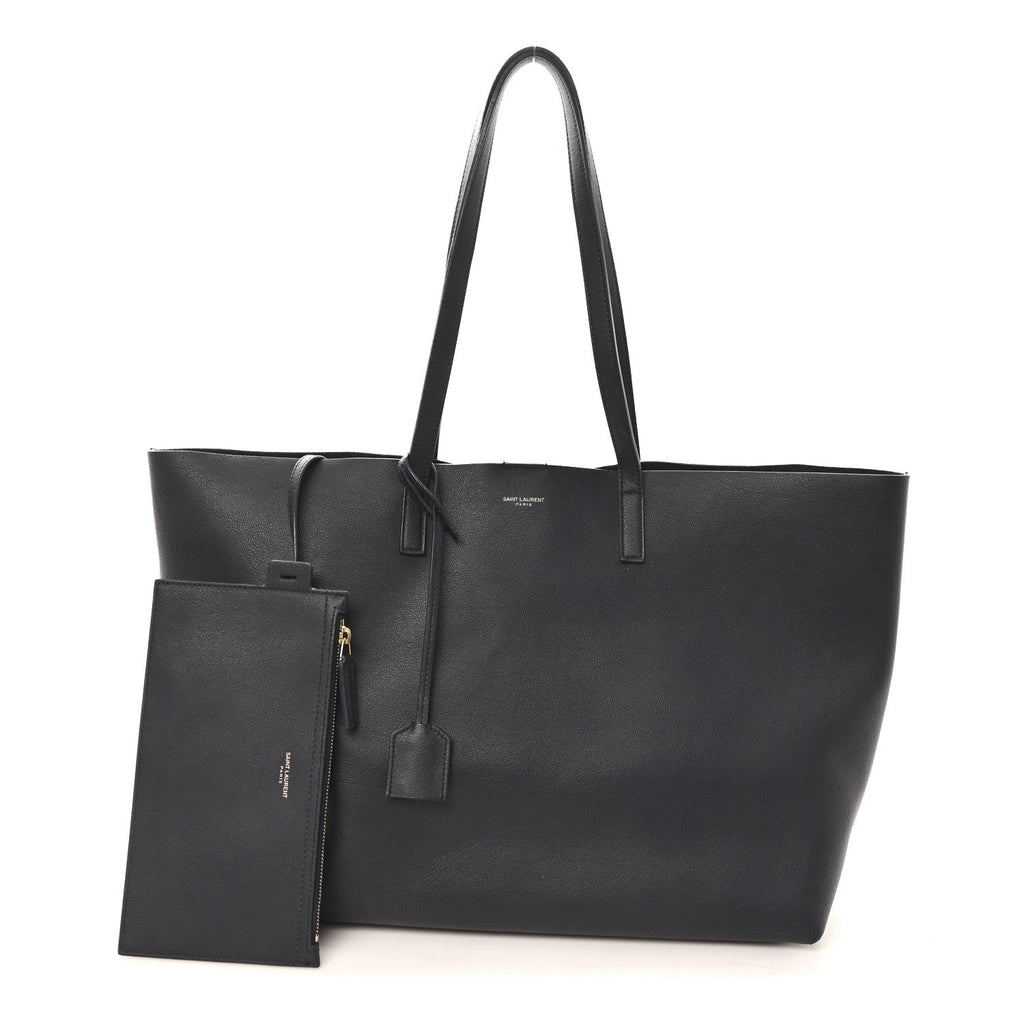 Calfskin Large Shopping Tote Navy