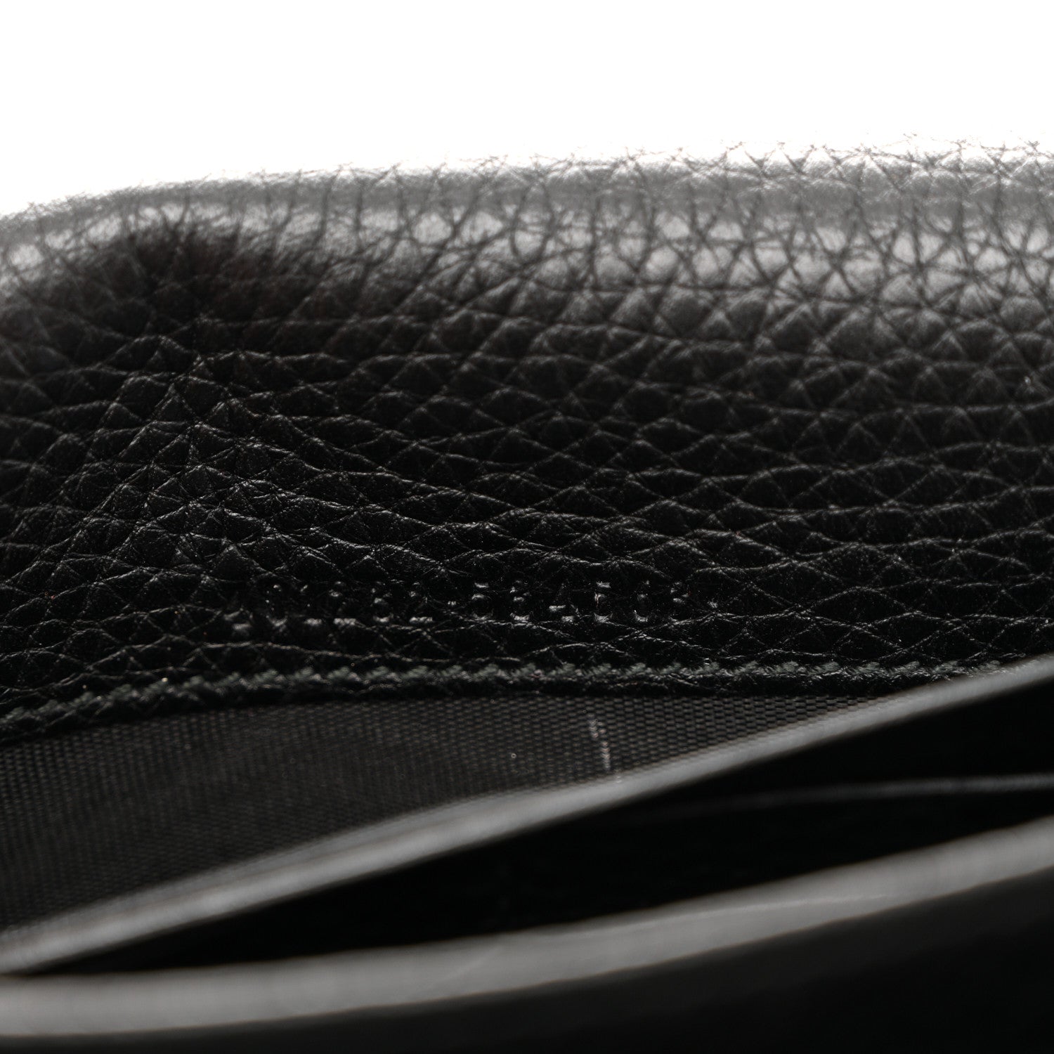 Calfskin GG Marmont Chain Wallet Black