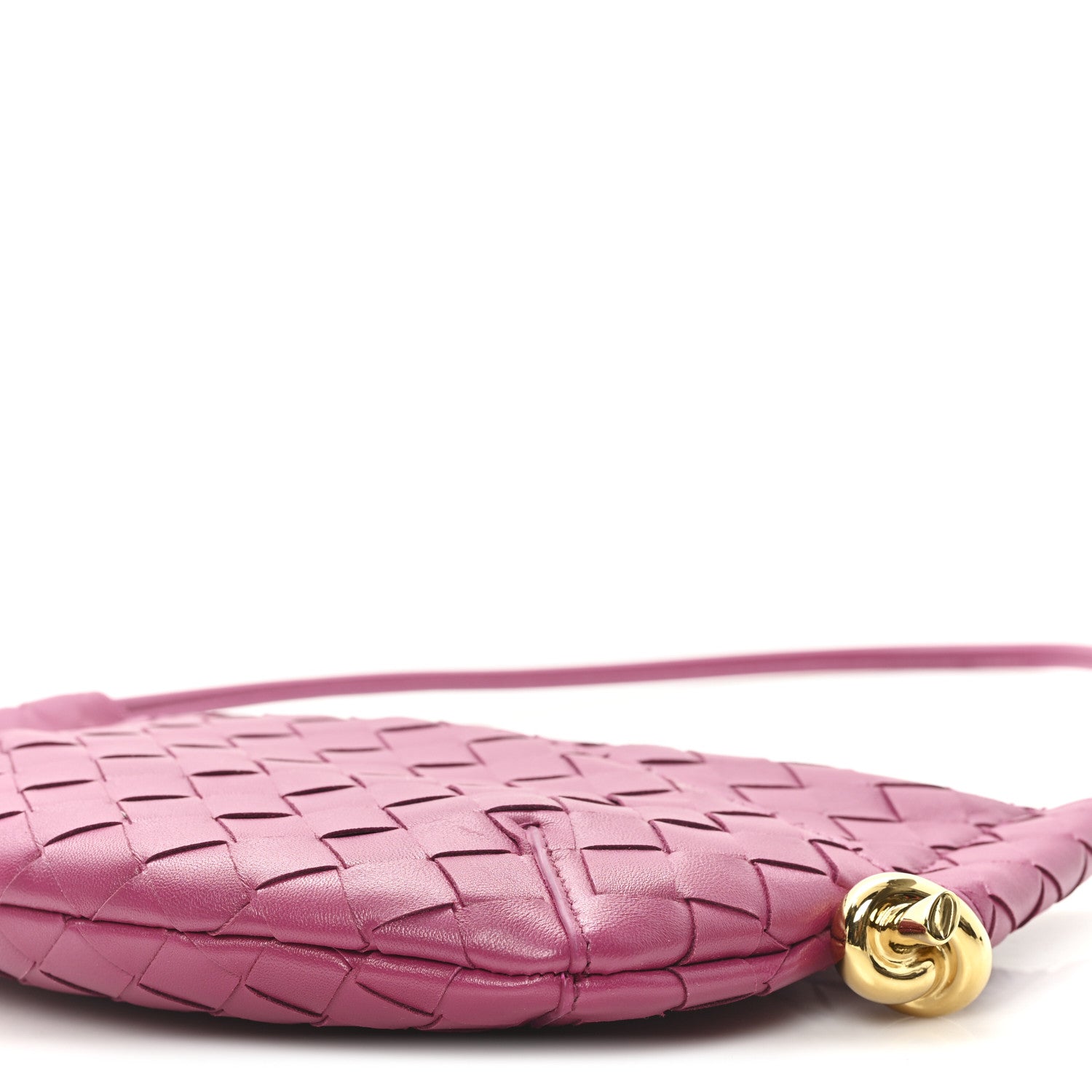 Nappa Intrecciato Mini Solstice Shoulder Bag Cinnabar