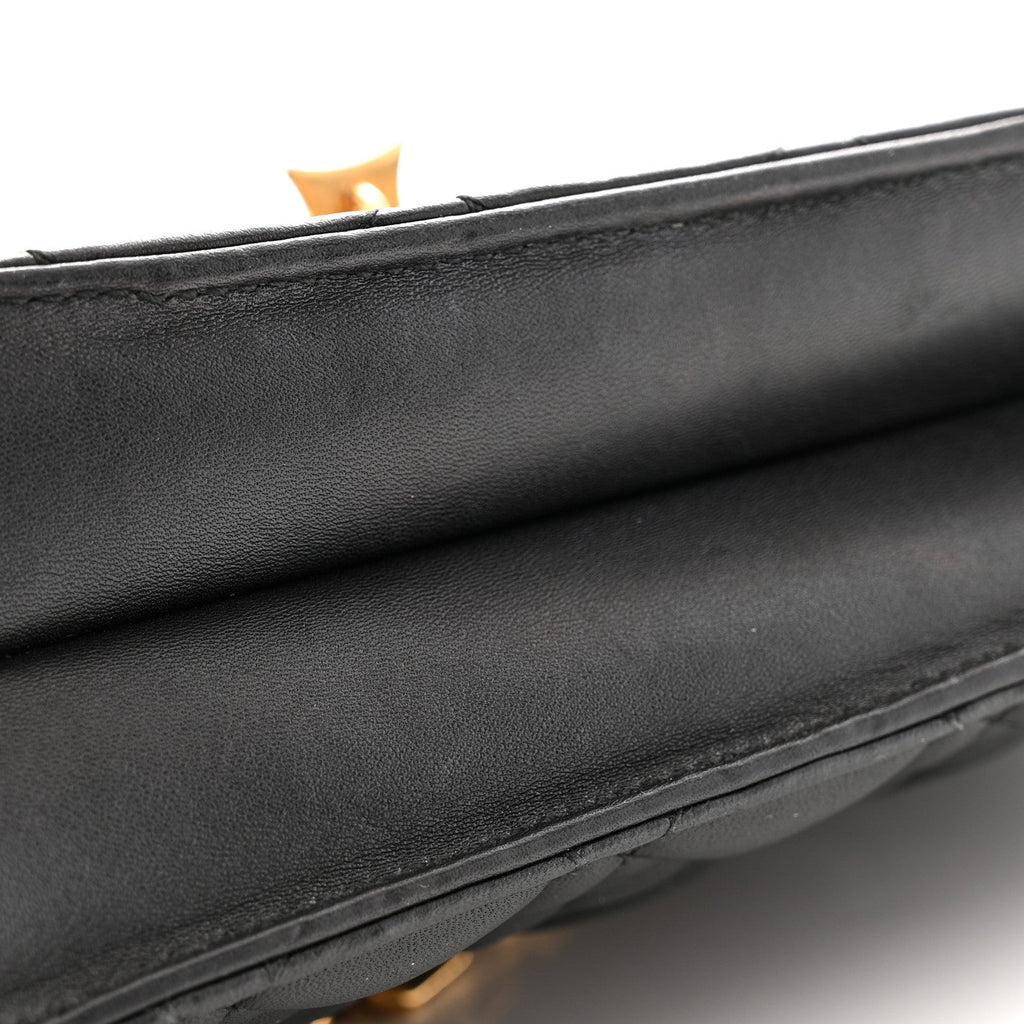 Lambskin Cannage Large Dioraddict Flap Bag Black