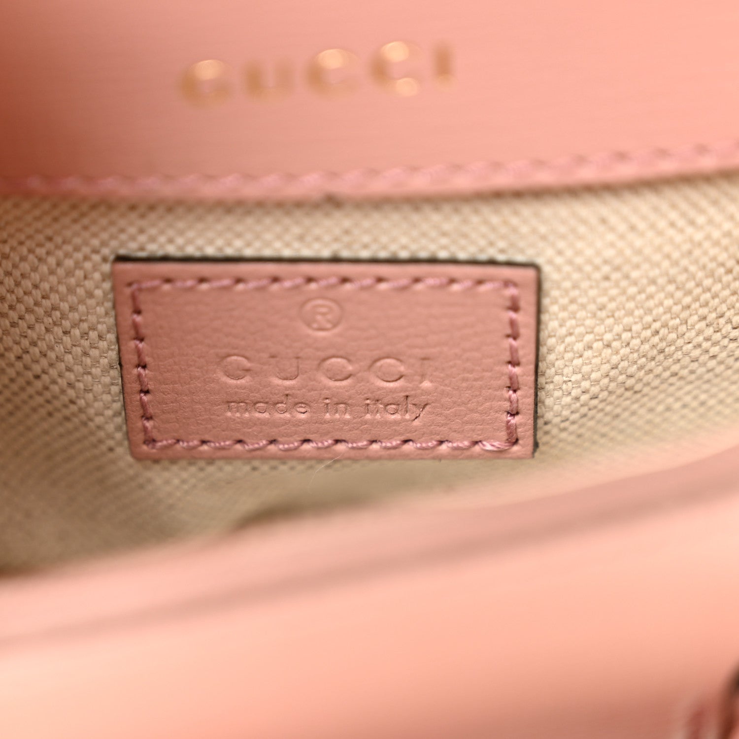 Azalea Calfskin Crystal GG Monogram Mini Horsebit 1955 Waist Bag Pink
