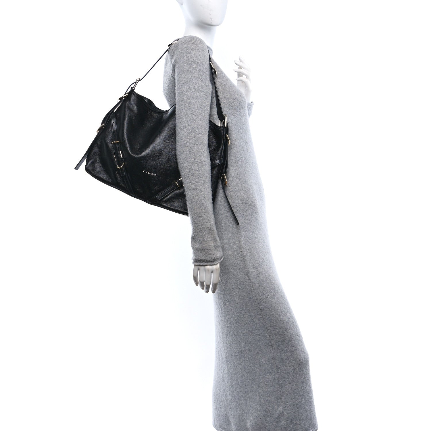 Calfskin Medium Voyou Bag Black