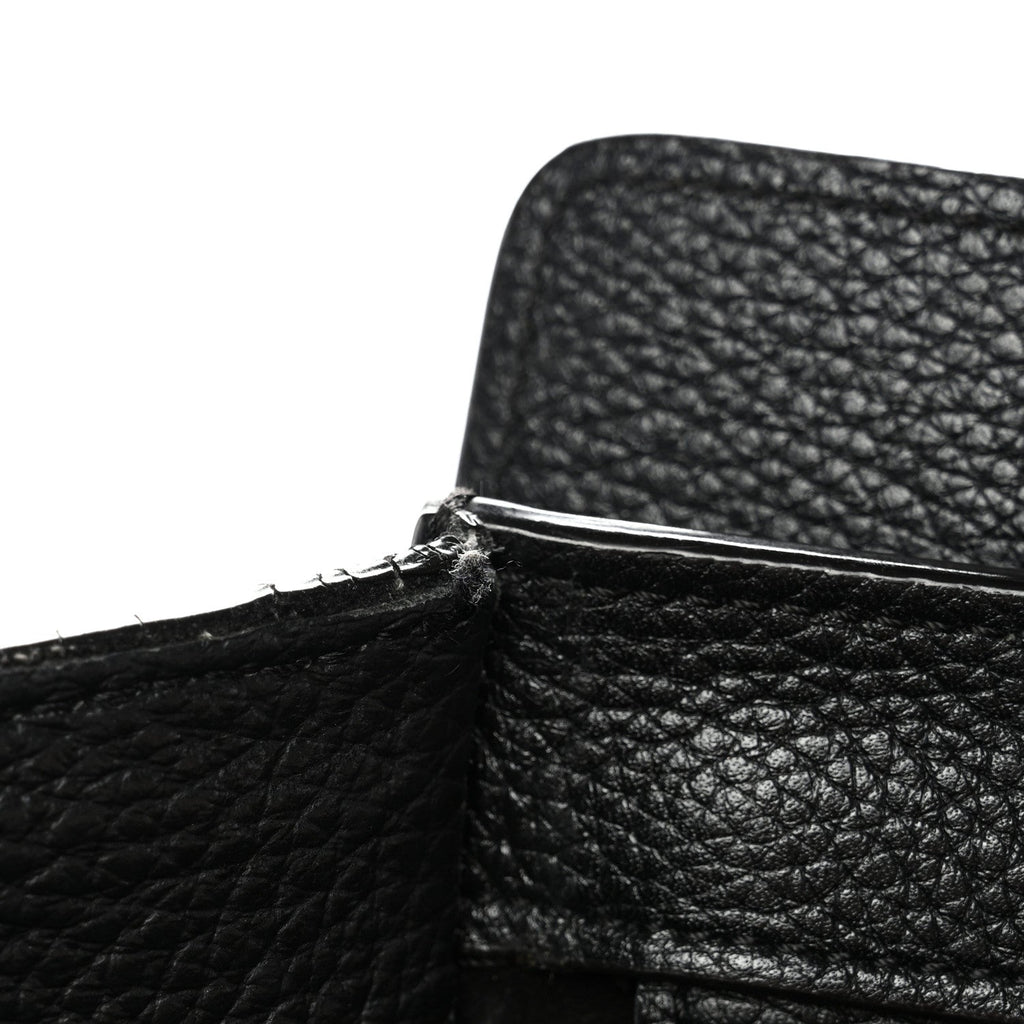 Drummed Calfskin Mini Luggage Black