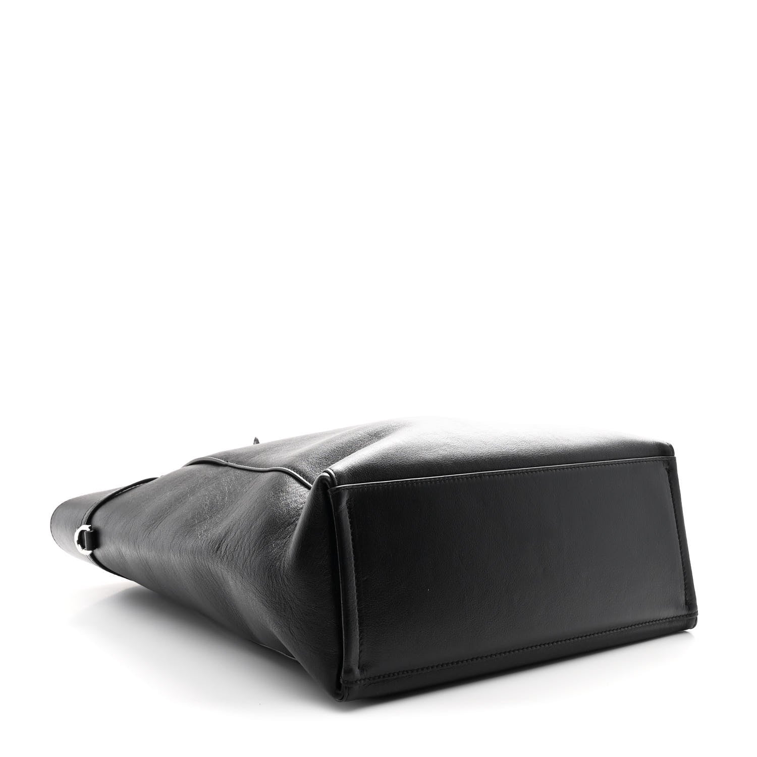 Calfskin Voyou Medium North South Tote Black