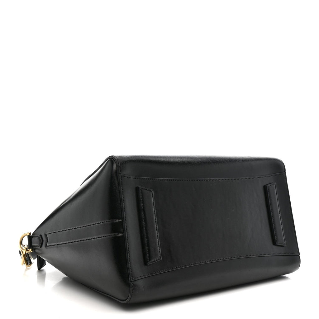 Shiny Lord Calfskin Medium Antigona Black