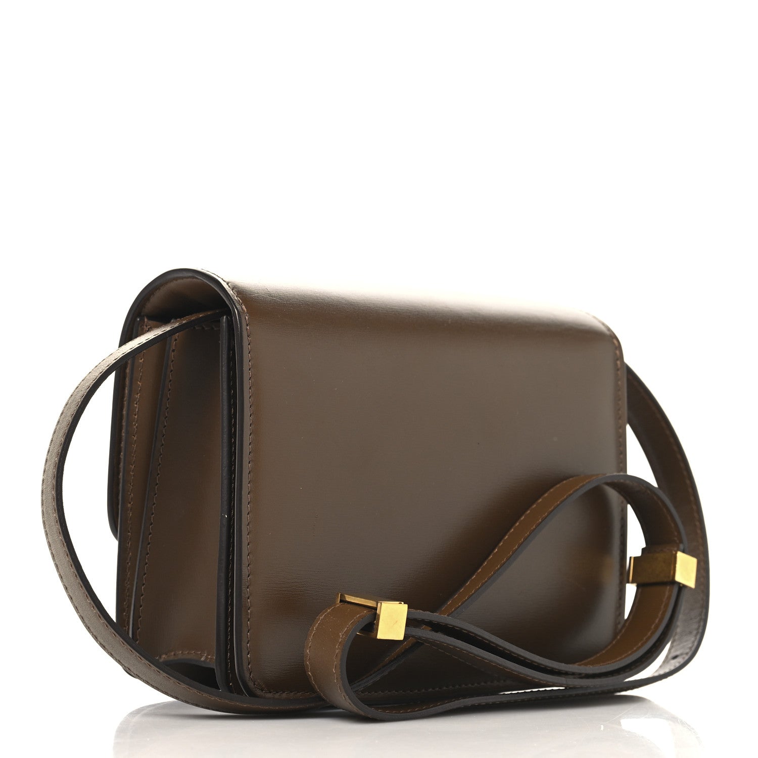 Box Calfskin Small Classic Box Flap Bag Camel