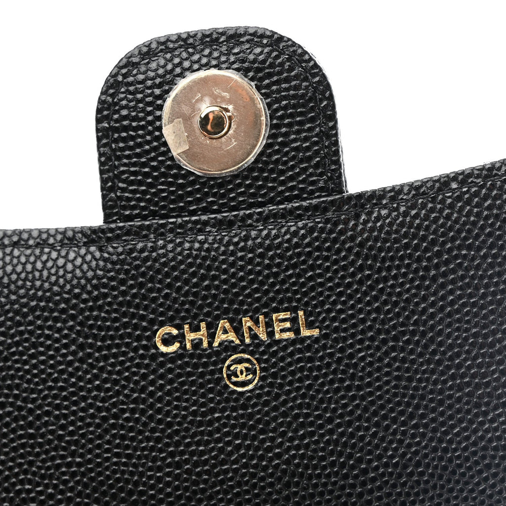 Caviar Quilted Mini Chain Bag Black