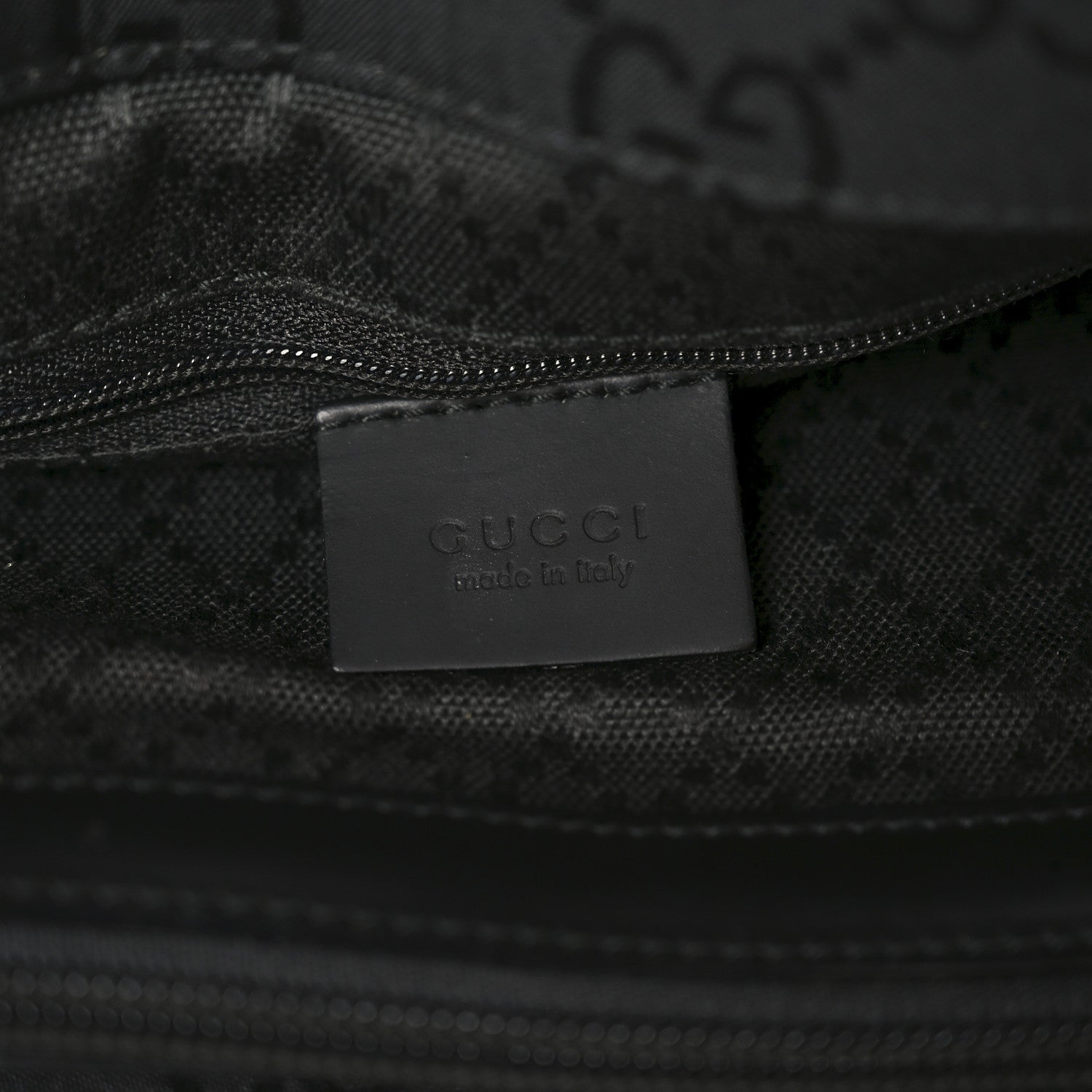 Nylon Monogram Large Bamboo Shopper Tote Black