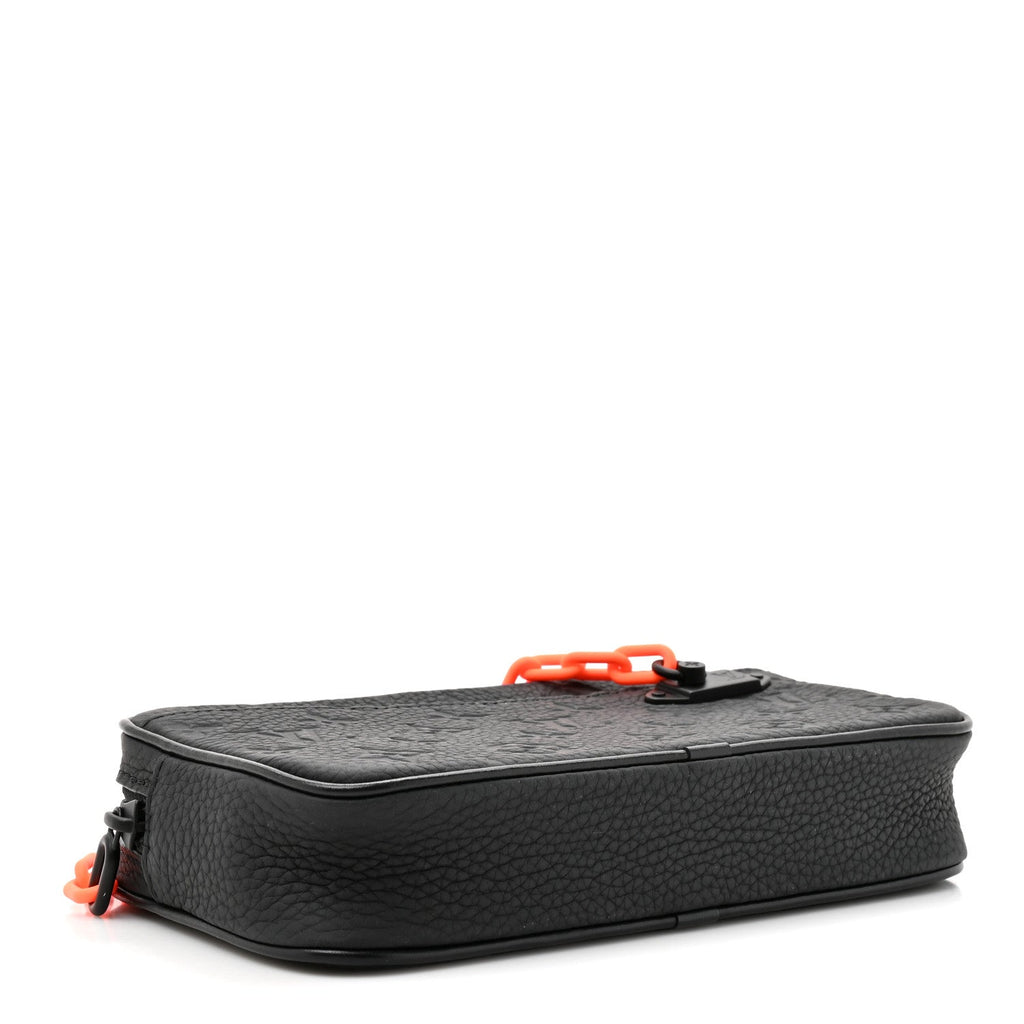 Taurillon Monogram Uniformes Solar Ray Soft Pochette Volga Belt Bag Black