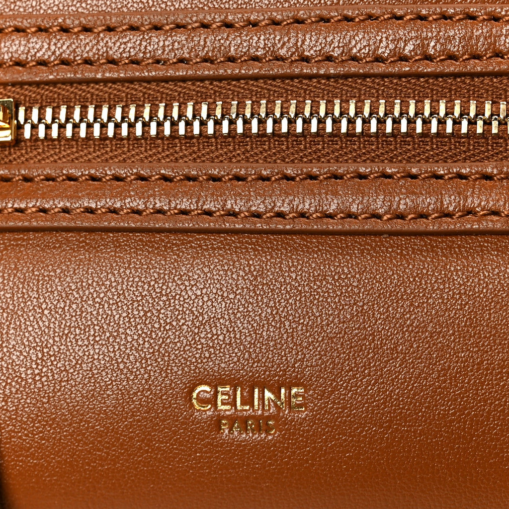 Supple Shiny Lambskin Little New Luggage Soft Tan