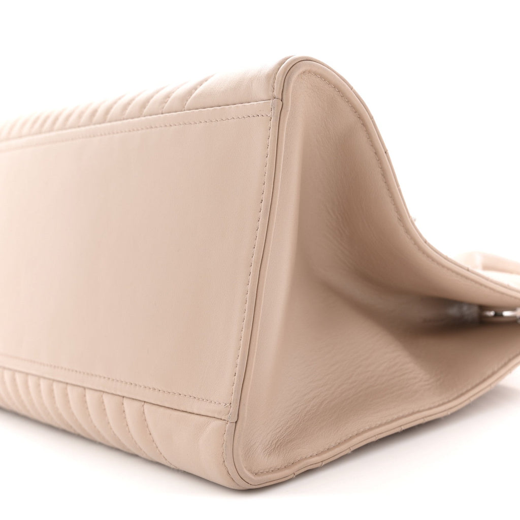 Soft Calfskin Impunture Diagramme Tote Cipria