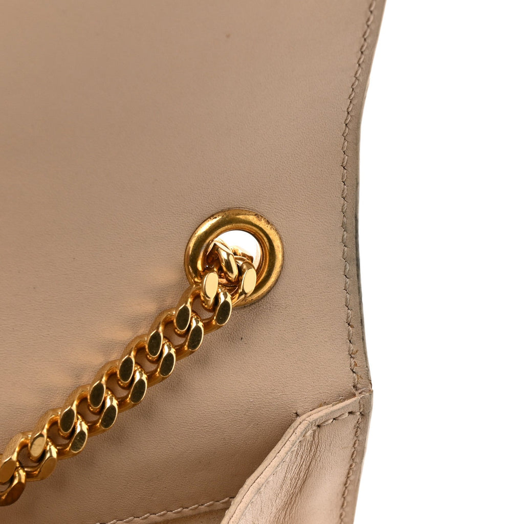 Smooth Calfskin Medium Classic Monogram Kate Tassel Satchel Nude Powder