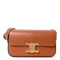 Natural Calfskin Triomphe Shoulder Bag Tan