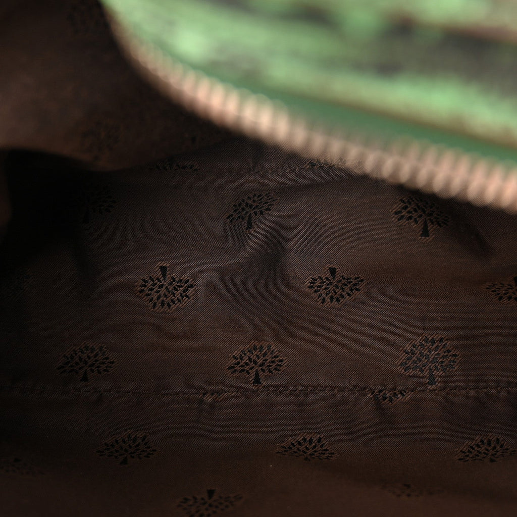 Lizard Print Camera Bag Grass Green