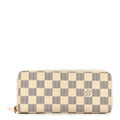 Damier Azur Clemence Wallet Rose Ballerine