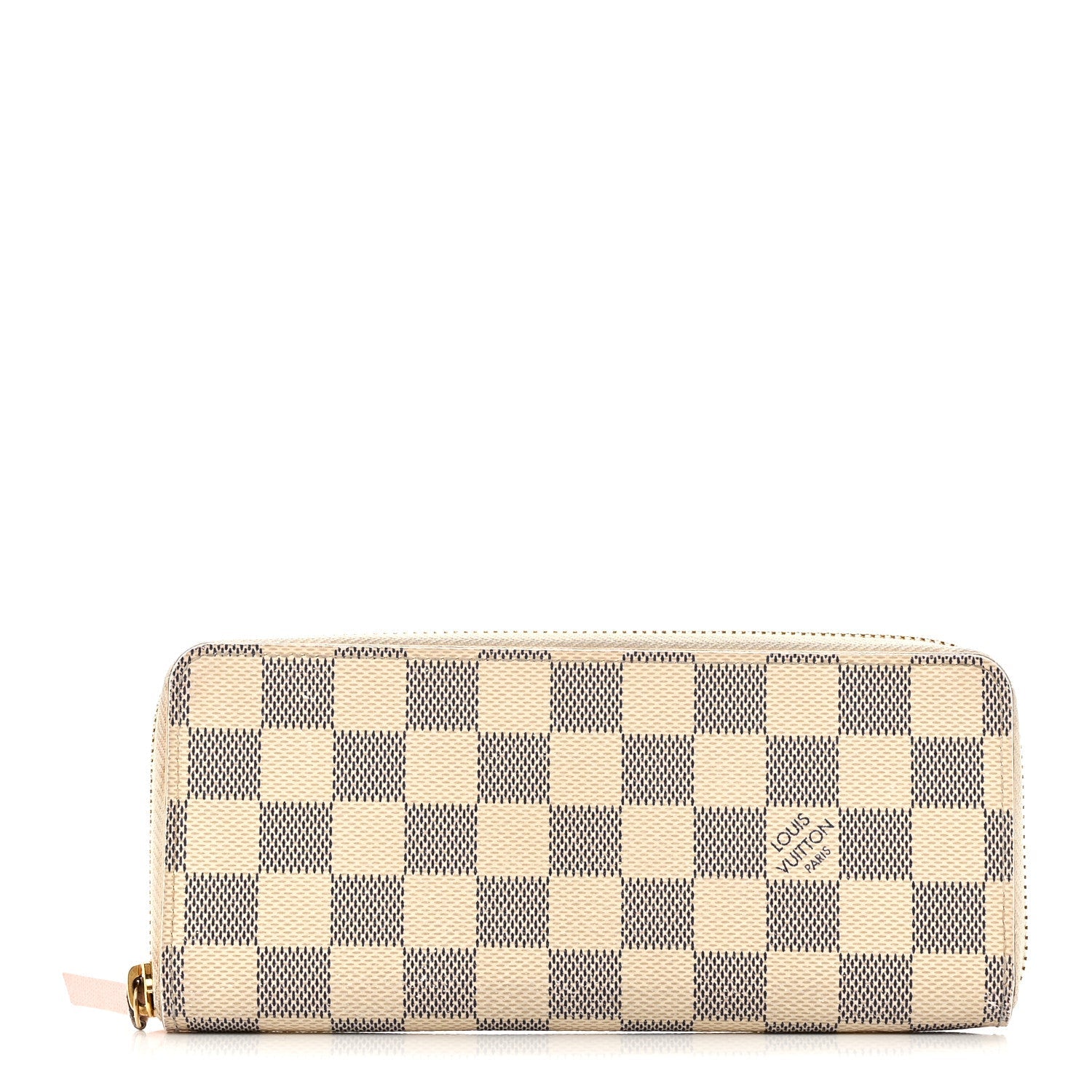 Damier Azur Clemence Wallet Rose Ballerine