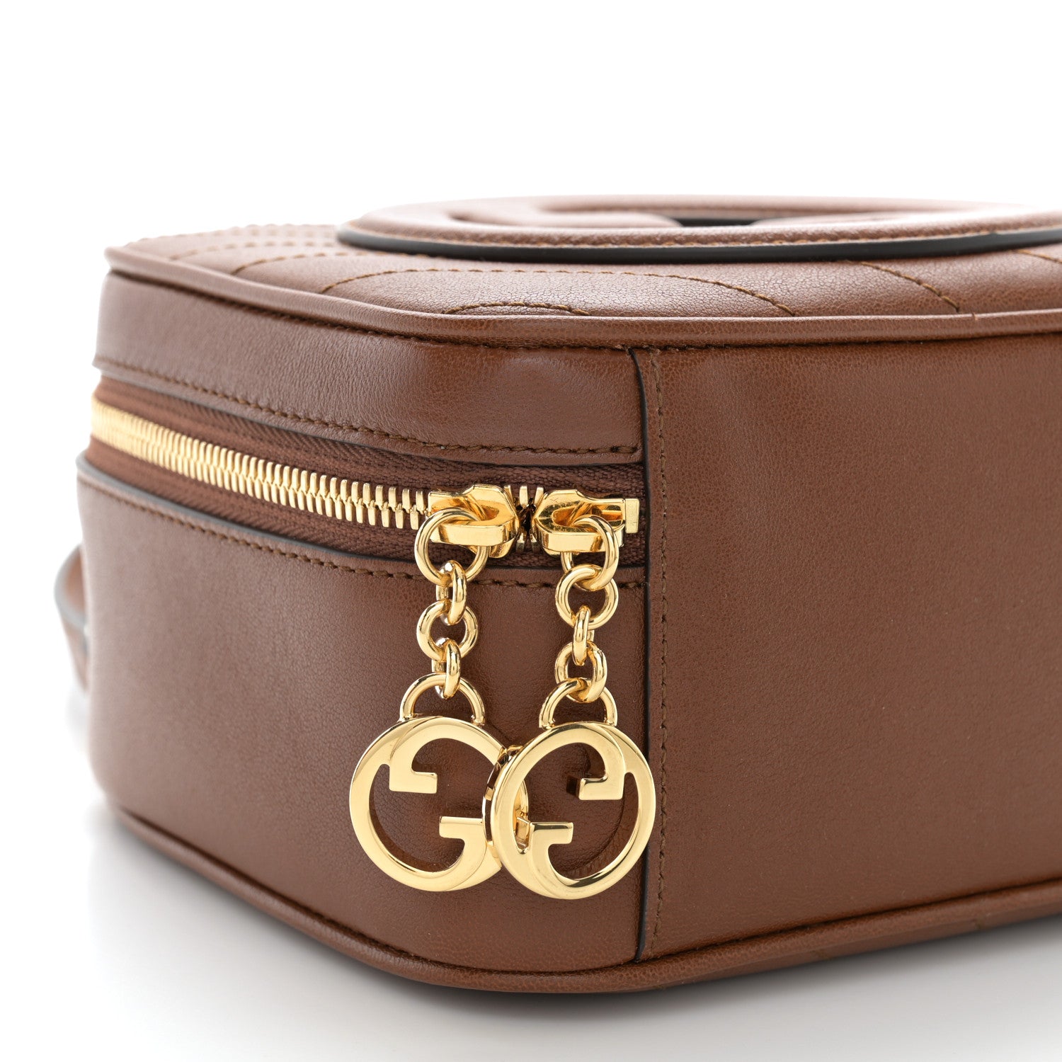 Sakai Be Green Calfskin Diagonal Stitched Blondie Top Handle Bag Cuir