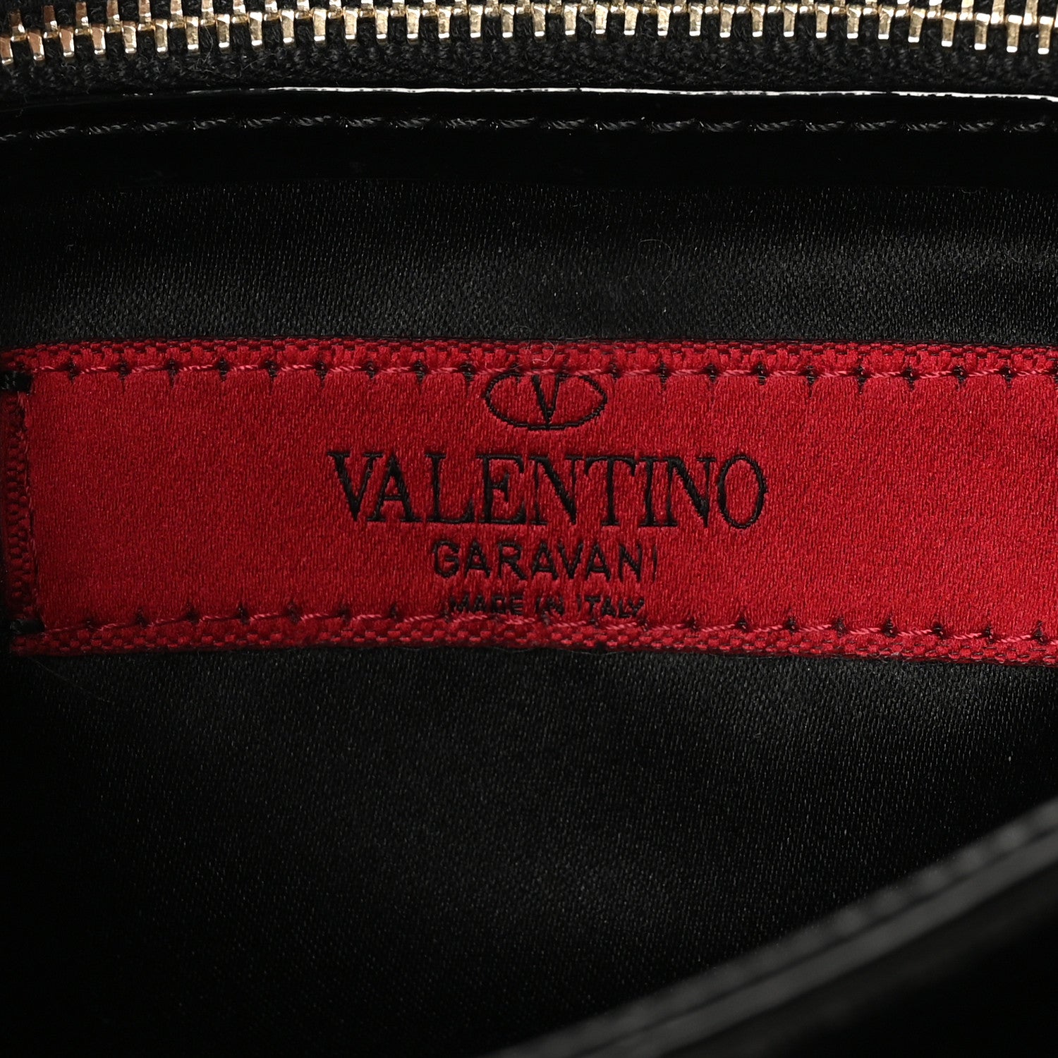 Patent Rockstud Flip Lock Flap Black