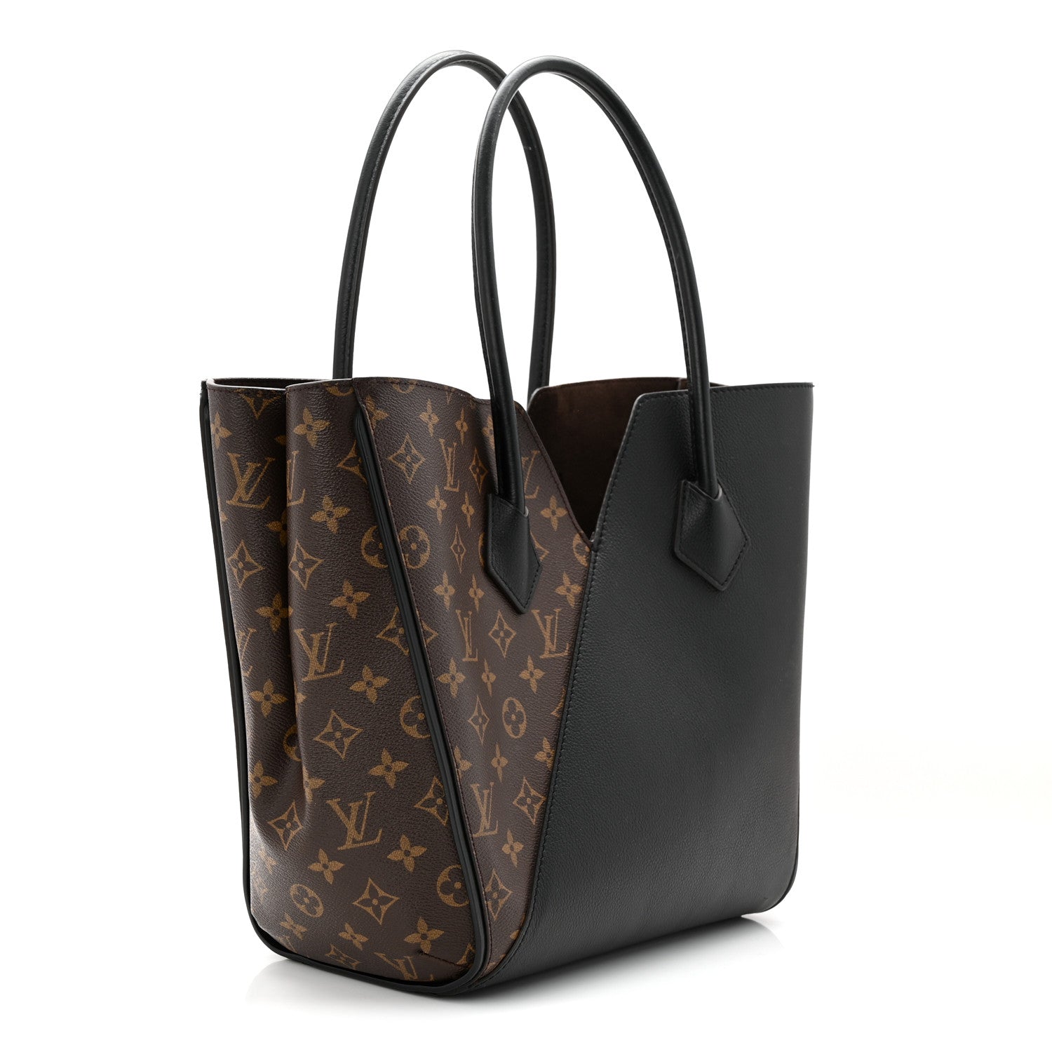 Calfskin Monogram Kimono Tote  Black
