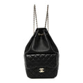 Lambskin Quilted Small In Seoul Backpack Black