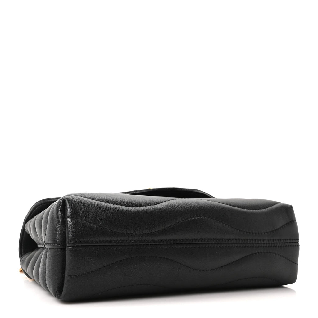 Calfskin LV New Wave Chain Bag Black