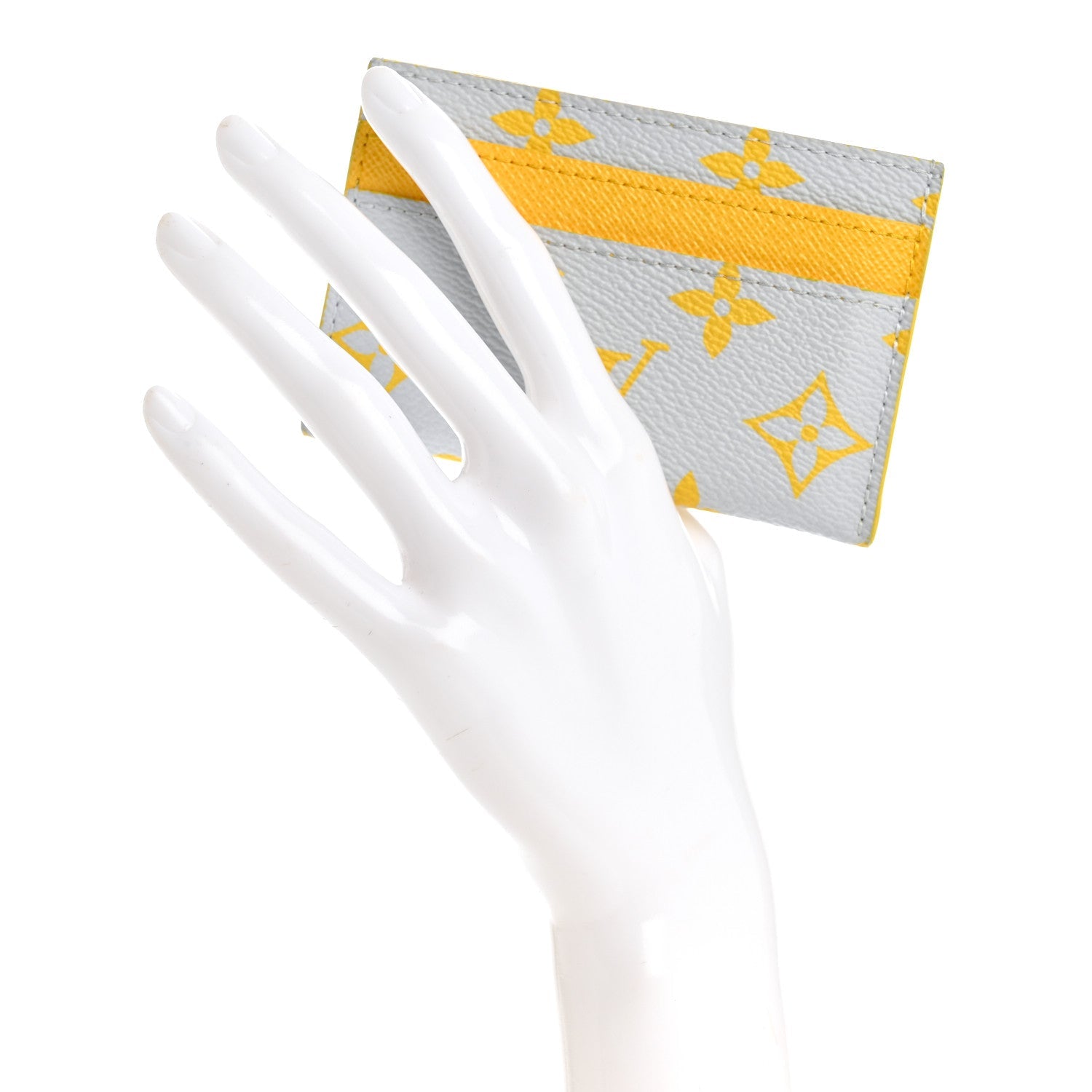 Monogram Glow Double  Holder Gray Yellow
