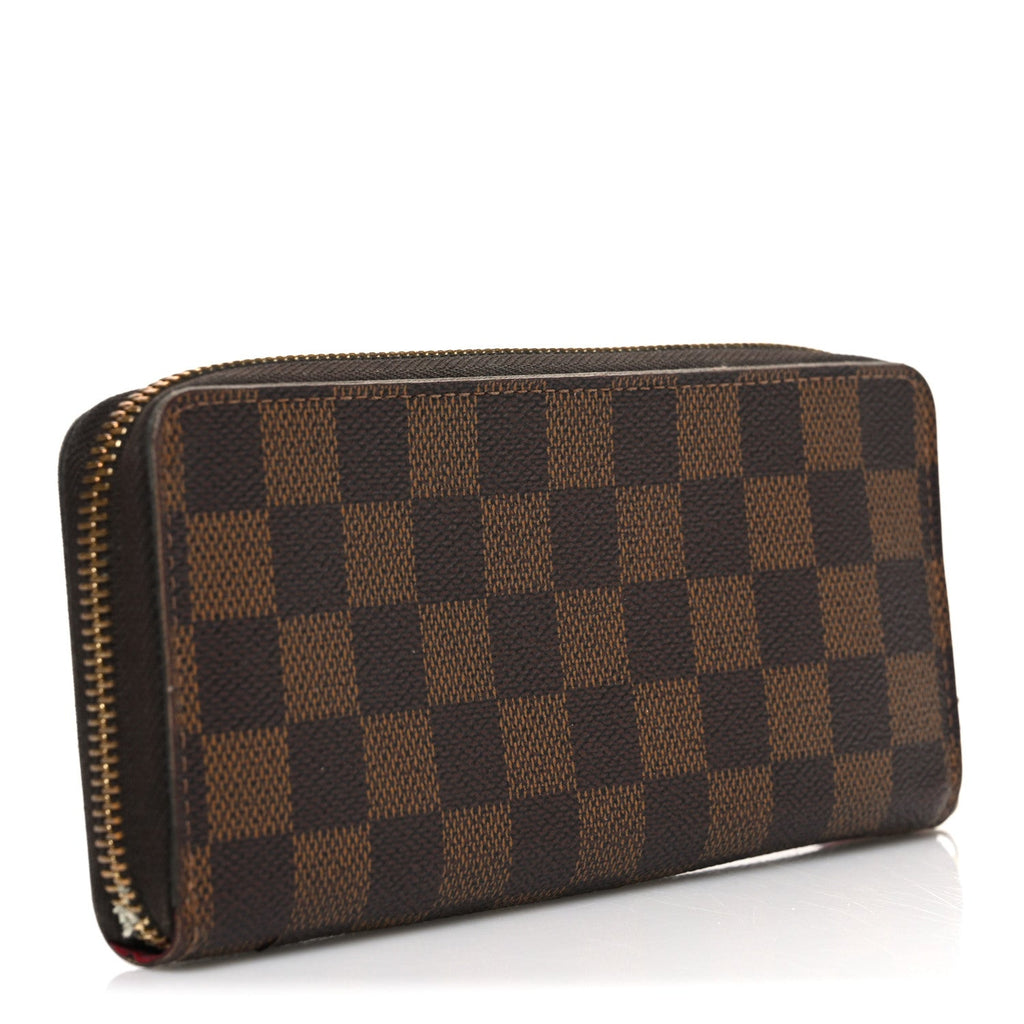 Damier Ebene Clemence Wallet Cherry