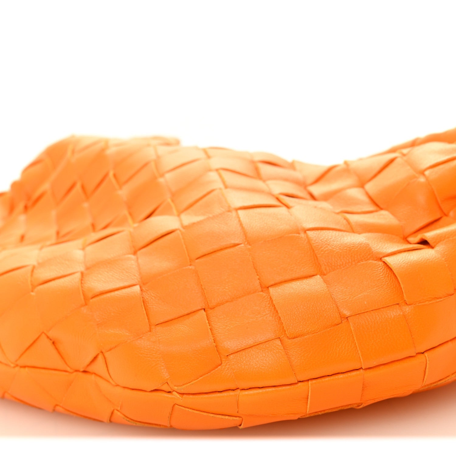 Nappa Intrecciato Mini Jodie Tangerine